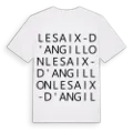 Les Aix-d'Angillon ordlek t-shirt