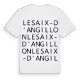 Les Aix-d'Angillon ordlek t-shirt