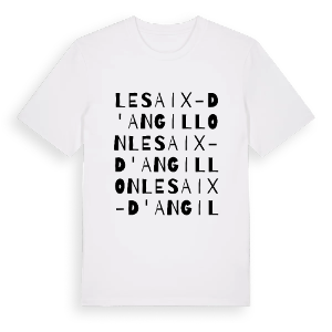 Les Aix-d'Angillon ordlek t-shirt – ekologisk bomull t-shirt från Pinshirt
