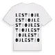 Lestiou ordlek t-shirt