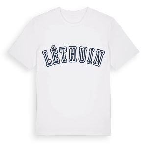 Léthuin college t-shirt – ekologisk bomull t-shirt från Pinshirt
