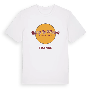 Ligny-le-Ribault cirkel t-shirt – ekologisk bomull t-shirt från Pinshirt