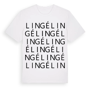 Lingé ordlek t-shirt – ekologisk bomull t-shirt från Pinshirt