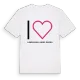 Jag älskar Lourdoueix-Saint-Michel t-shirt stort tryck