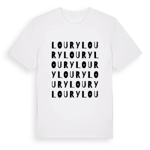 Loury ordlek t-shirt – ekologisk bomull t-shirt från Pinshirt