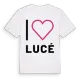 Jag älskar Lucé t-shirt stort tryck