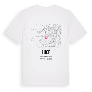 Lucé karta t-shirt – ekologisk bomull t-shirt från Pinshirt