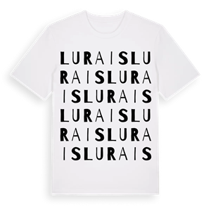 Lurais ordlek t-shirt – ekologisk bomull t-shirt från Pinshirt