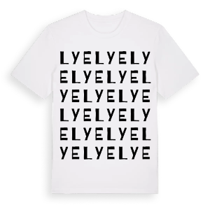 Lye ordlek t-shirt – ekologisk bomull t-shirt från Pinshirt