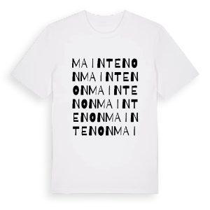 Maintenon ordlek t-shirt – ekologisk bomull t-shirt från Pinshirt