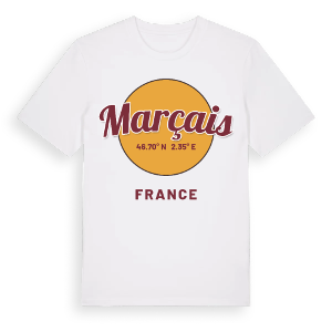 Marçais cirkel t-shirt – ekologisk bomull t-shirt från Pinshirt