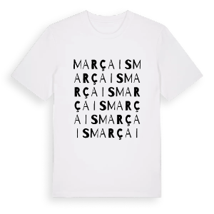 Marçais ordlek t-shirt – ekologisk bomull t-shirt från Pinshirt