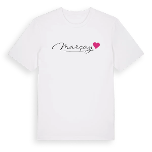 Marçay hjärta t-shirt – ekologisk bomull t-shirt från Pinshirt
