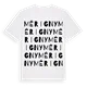 Mérigny ordlek t-shirt