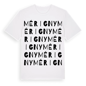 Mérigny ordlek t-shirt – ekologisk bomull t-shirt från Pinshirt