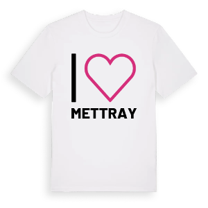 Jag älskar Mettray t-shirt stort tryck – ekologisk bomull t-shirt från Pinshirt