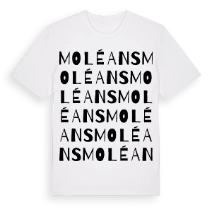 Moléans ordlek t-shirt – ekologisk bomull t-shirt från Pinshirt