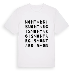 Montargis ordlek t-shirt – ekologisk bomull t-shirt från Pinshirt