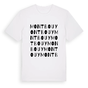 Montbouy ordlek t-shirt – ekologisk bomull t-shirt från Pinshirt