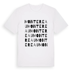 Montereau ordlek t-shirt – ekologisk bomull t-shirt från Pinshirt