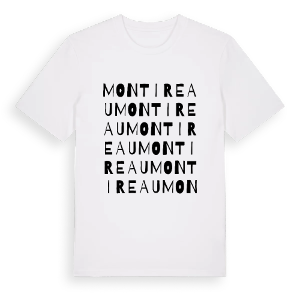 Montireau ordlek t-shirt – ekologisk bomull t-shirt från Pinshirt