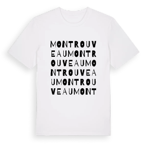 Montrouveau ordlek t-shirt – ekologisk bomull t-shirt från Pinshirt