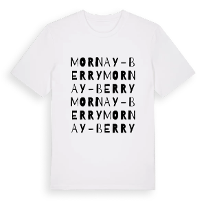 Mornay-Berry ordlek t-shirt – ekologisk bomull t-shirt från Pinshirt