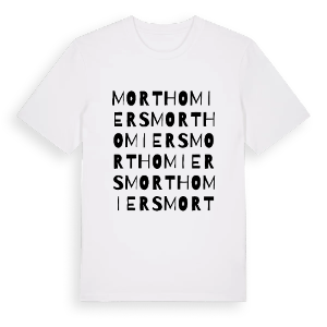 Morthomiers ordlek t-shirt – ekologisk bomull t-shirt från Pinshirt