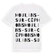 Moulins-sur-Céphons ordlek t-shirt