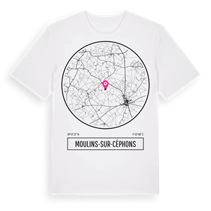 Moulins-sur-Céphons t-shirt – ekologisk bomull t-shirt från Pinshirt