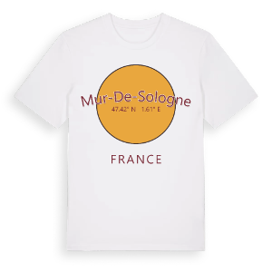Mur-de-Sologne cirkel t-shirt – ekologisk bomull t-shirt från Pinshirt