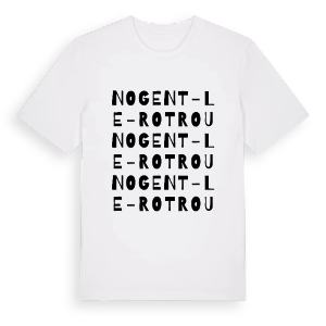 Nogent-le-Rotrou ordlek t-shirt – ekologisk bomull t-shirt från Pinshirt