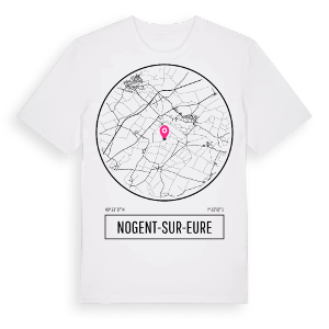 Nogent-sur-Eure t-shirt – ekologisk bomull t-shirt från Pinshirt