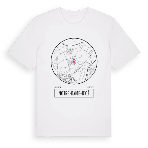 Notre-Dame-d'Oé t-shirt – ekologisk bomull t-shirt från Pinshirt