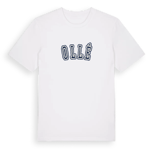 Ollé college t-shirt – ekologisk bomull t-shirt från Pinshirt