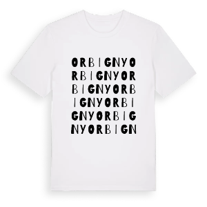 Orbigny ordlek t-shirt – ekologisk bomull t-shirt från Pinshirt