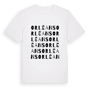 Orléans ordlek t-shirt – ekologisk bomull t-shirt från Pinshirt