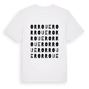 Orrouer ordlek t-shirt – ekologisk bomull t-shirt från Pinshirt
