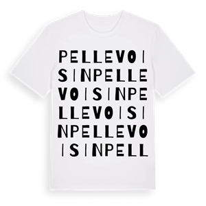 Pellevoisin ordlek t-shirt – ekologisk bomull t-shirt från Pinshirt