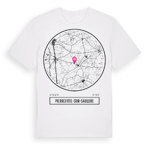Pierrefitte-sur-Sauldre t-shirt – ekologisk bomull t-shirt från Pinshirt