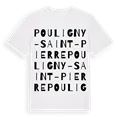 Pouligny-Saint-Pierre ordlek t-shirt