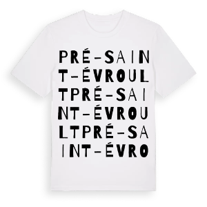 Pré-Saint-Évroult ordlek t-shirt – ekologisk bomull t-shirt från Pinshirt