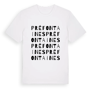Préfontaines ordlek t-shirt – ekologisk bomull t-shirt från Pinshirt