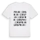 Pruniers ordlek t-shirt