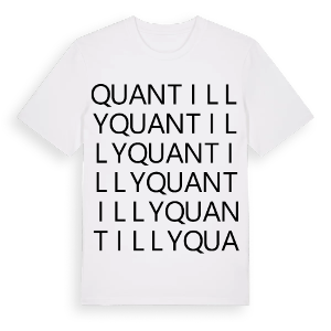 Quantilly ordlek t-shirt – ekologisk bomull t-shirt från Pinshirt