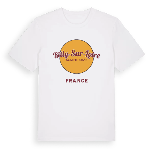 Rilly-sur-Loire cirkel t-shirt – ekologisk bomull t-shirt från Pinshirt