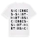 Sacierges-Saint-Martin ordlek t-shirt