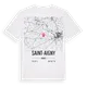 Saint-Aigny karta t-shirt
