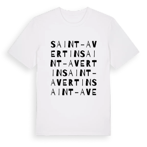 Saint-Avertin ordlek t-shirt – ekologisk bomull t-shirt från Pinshirt