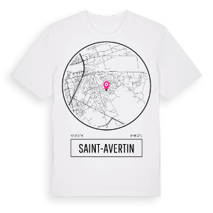Saint-Avertin t-shirt – ekologisk bomull t-shirt från Pinshirt